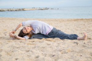 yoga sur la plage